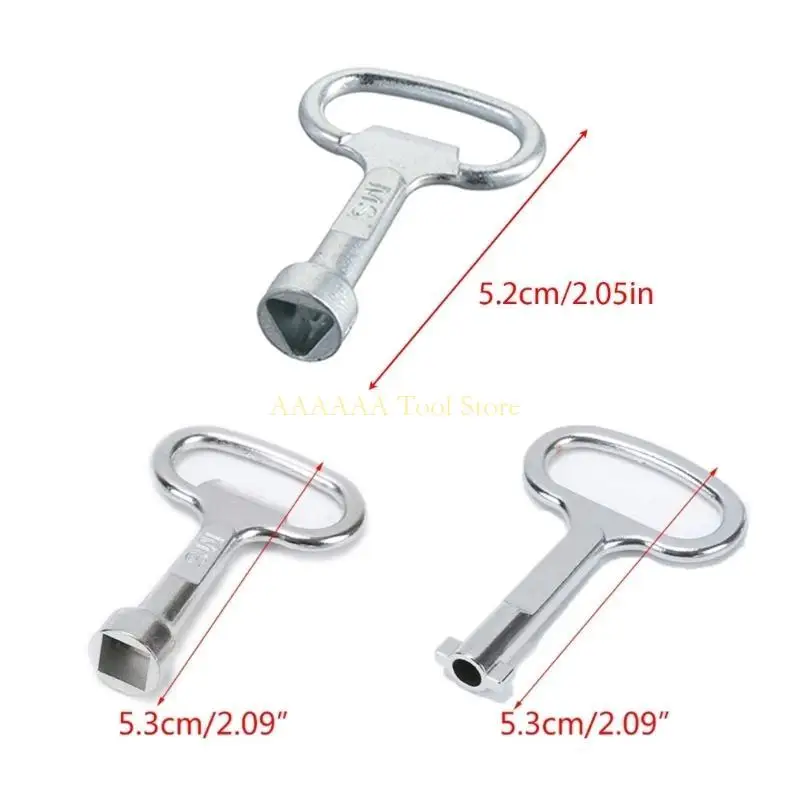 A2BE Functional Universal Key Zinc Alloy Plumbers Key Utility Keys for Electric Cabinet Locks Convenient and Reliable