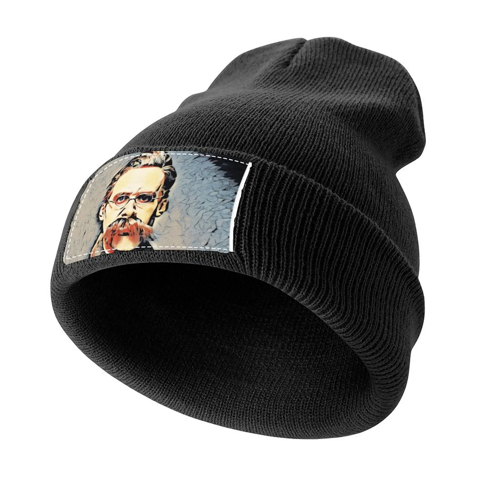 

Portrait of Friedrich Nietzsche Knitted Cap Thermal Visor Custom Cap Hood Boy Women's