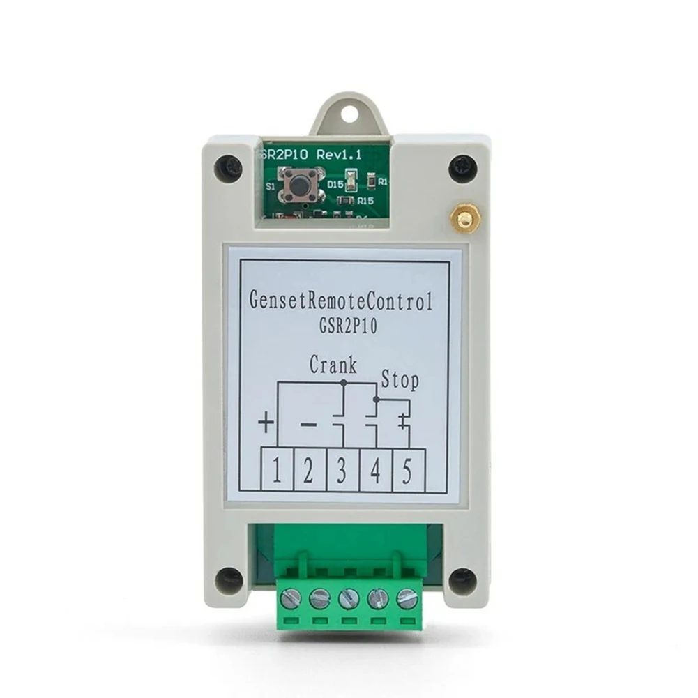 Generator Set Controller Module for Diesel Engine Remote Start Stop with Wide Operating Temperature 40C to 80C and 433MHz Signal
