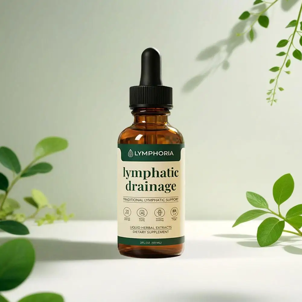 59 ml Lymphoria Lymphdrainage-Flüssigkeit, Kräuterextrakt-Serum, unterstützt eine gesunde Lymphzirkulation, reduziert Schwellungen für Männer und Frauen – Detail 5