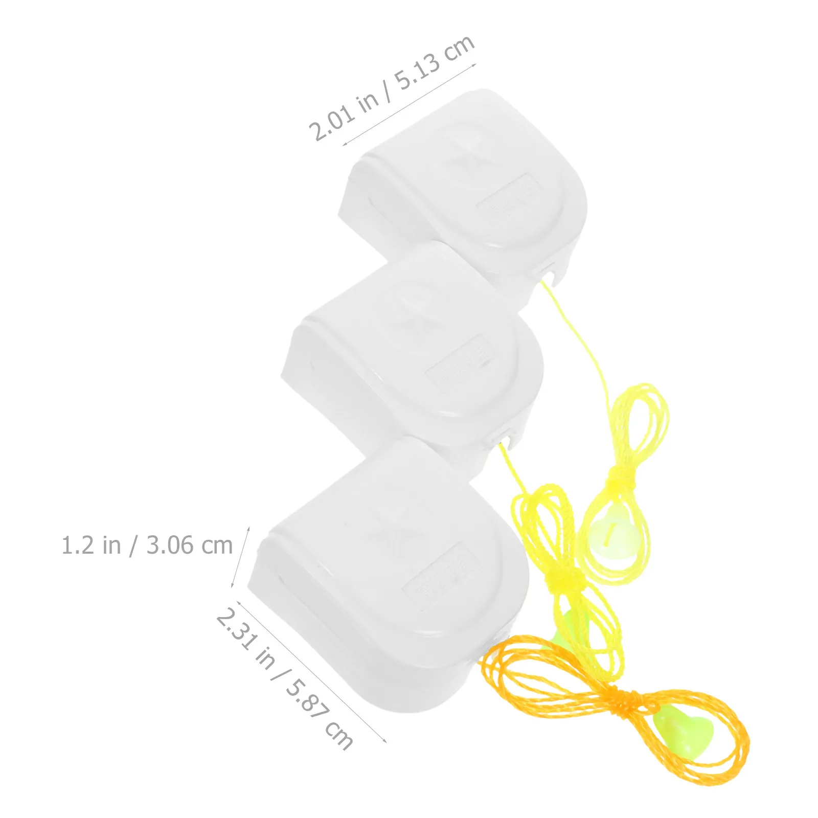 Pull String Lamp Switch 5 Pack Plastic Rope Switch for Wall Ceiling Light Fixtures Home Office Lighting