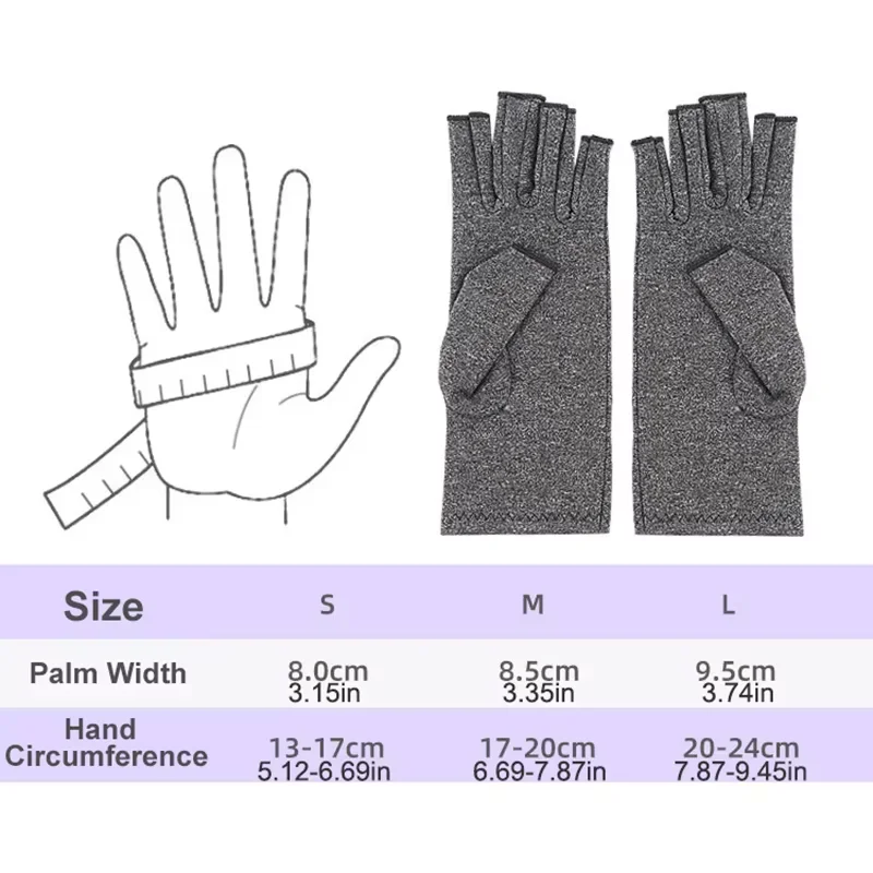 1 Pair Compression Arthritis Gloves Wrist Support Practical Stimulating Circulation Gloves Daily Activity Health Care Accessory