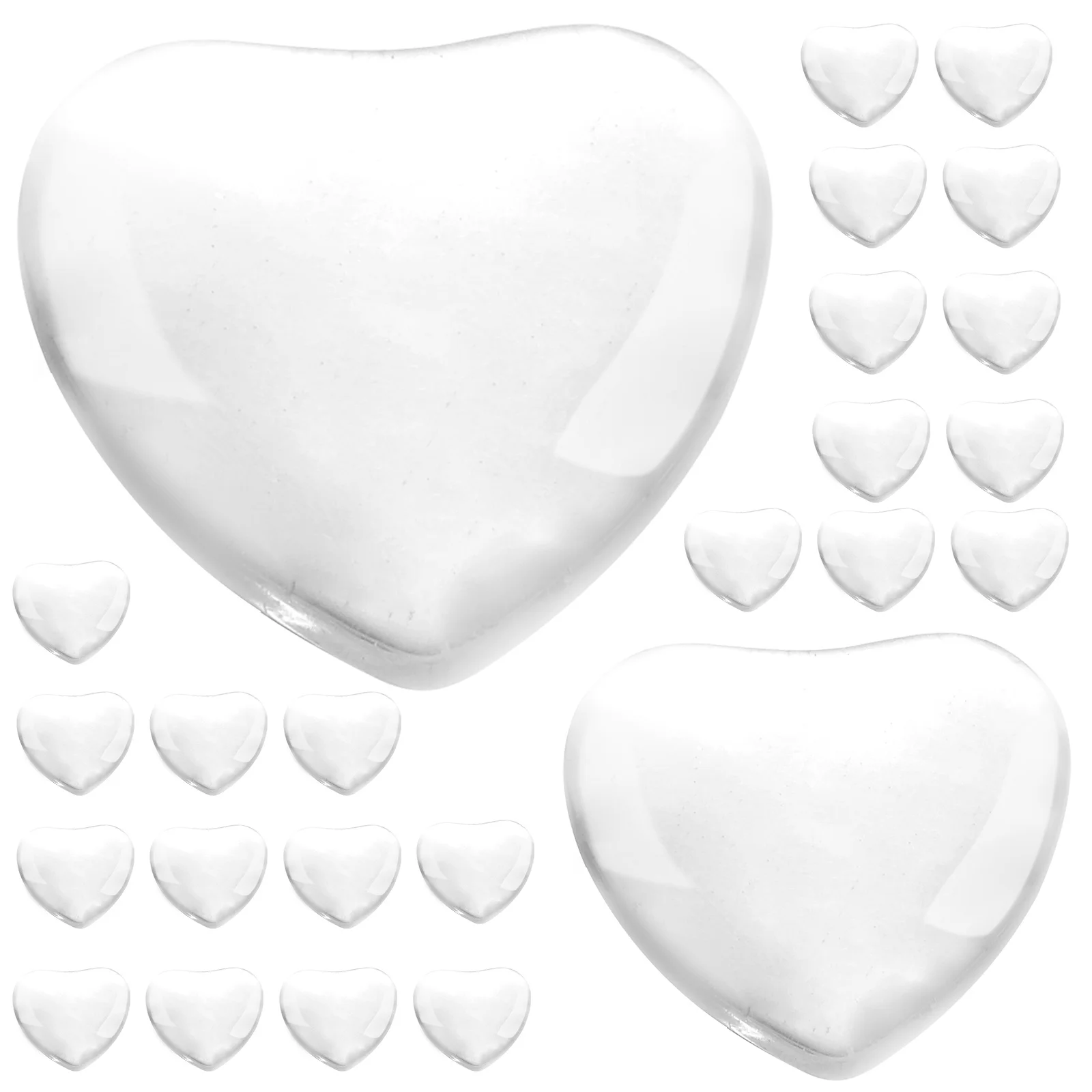 30 pezzi di grafici colorati per unghie in vetro trasparente, perline per visualizzare tonalità polacche, salone, selezione cliente, organizer per strumenti per manicure