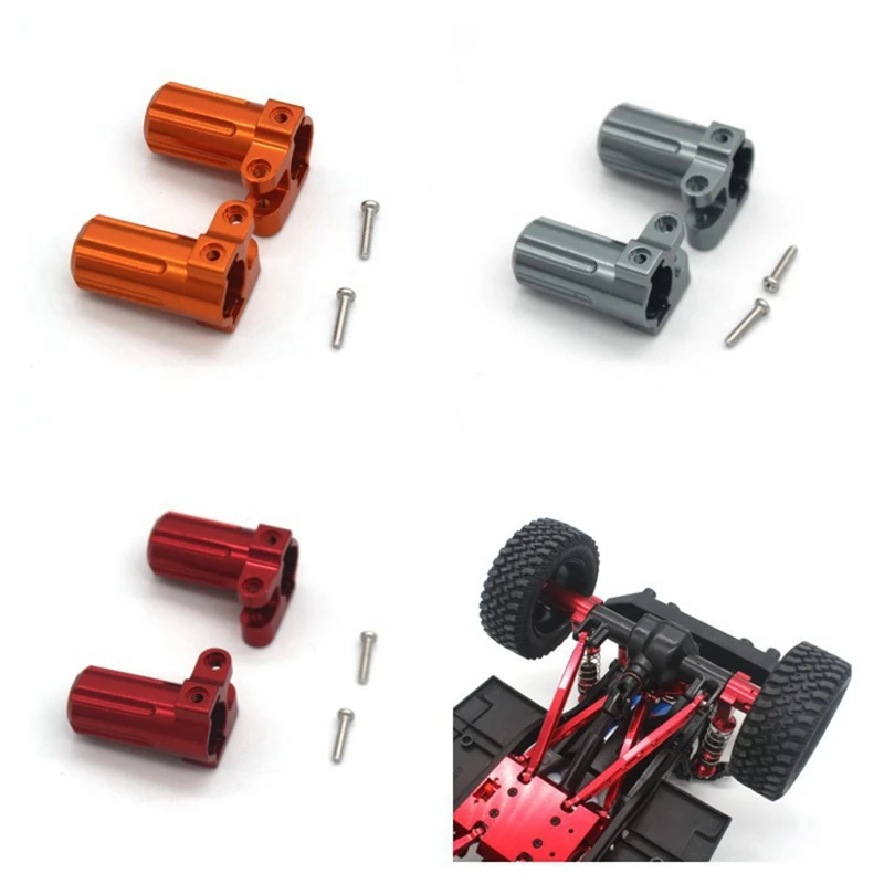 Portador de cubo trasero de Metal para camión todoterreno, pieza de buje trasero para 1/12 MN128 MN86S G500 Crawler, Color Rojo