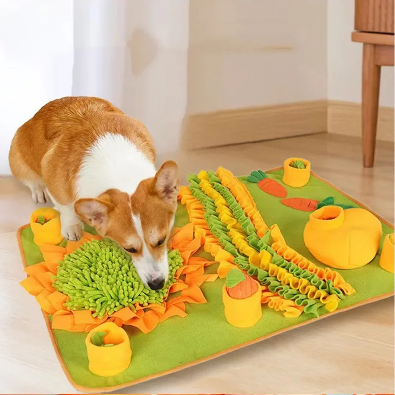 Sunflower Pet Sniffing Pads Tibetan Food Training Blanket Hide Food Everywhere Love Pets Smelling for Longer