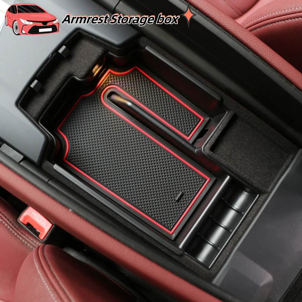 Car Center Console Armrest Storage Box for BMW 5 Series G30 G31 2020 2021 Interior Organizer Tray ABS Accessories