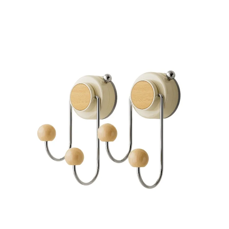 log color suction cup hook, coat hook behind the door, cream wind non-punching wall non-falling non-marking adhesive hook