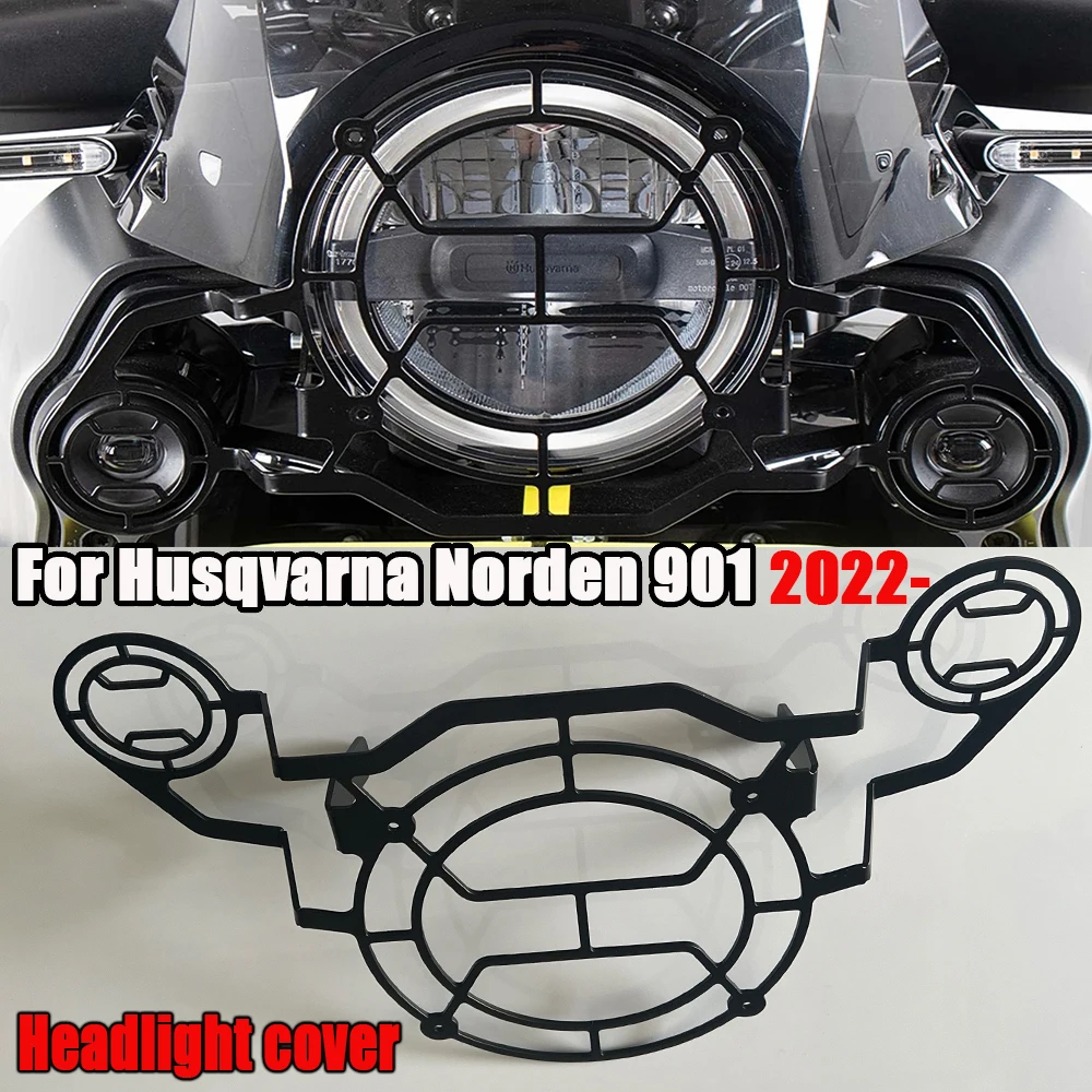 For Husqvarna Norden 901 Norden901 2022 2023 2024 Motorcycle Accessories Headlight Protector Grille Guard Cover Protection Grill