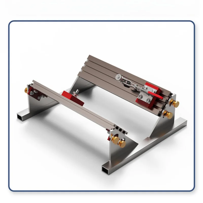 ALLSOME regolabile Spline Jig per tavolo sega e Router argento materiale in lega di alluminio 1/2-16 pollici con 4 Flip stop modellati