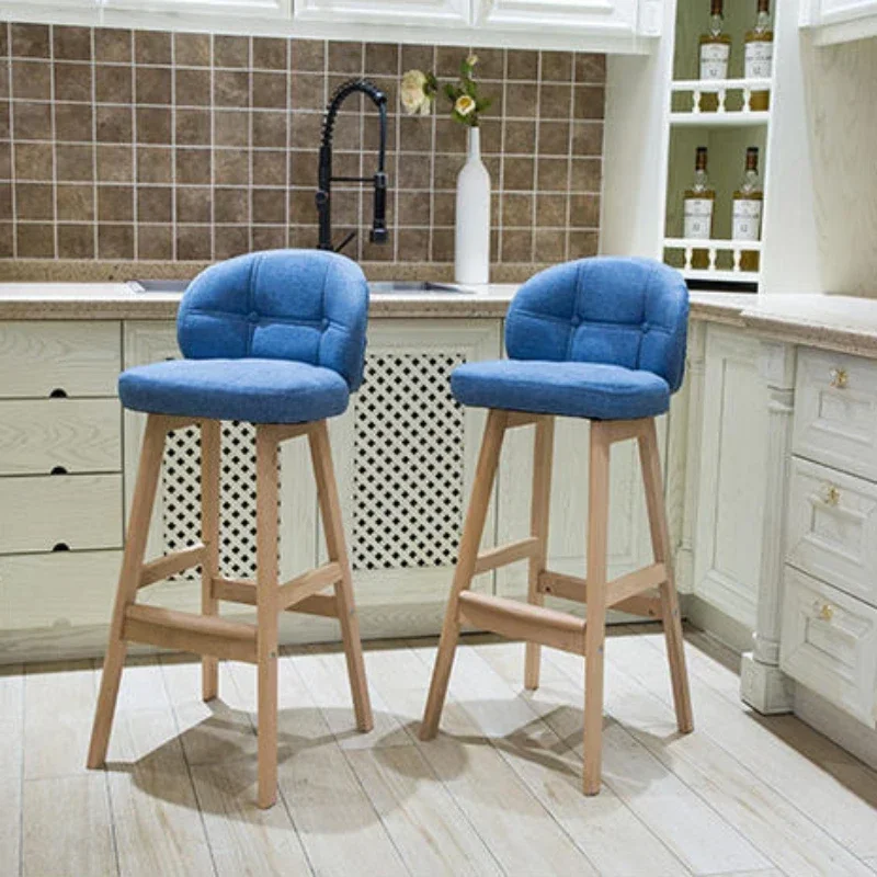 Modern Bar Stools Chairs Luxury Stool Manicure Chair Breakfast Design Kitchen Wooden Designer Lightweight Nordic Gaming MQBY