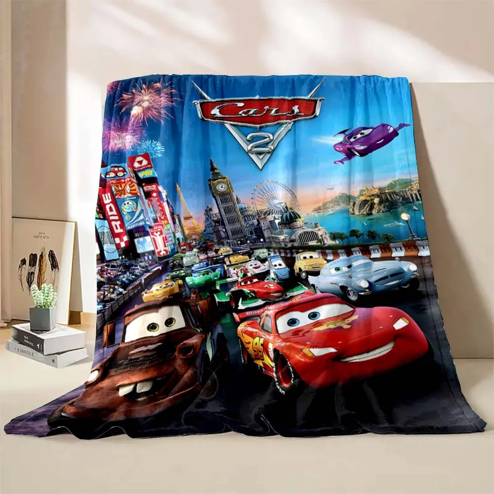 Disney Cartoon Cars Children Blanket Flannel Fluffy Soft Throw Camping Blanket for Children Sofa Throw Blanket Fashion Gift