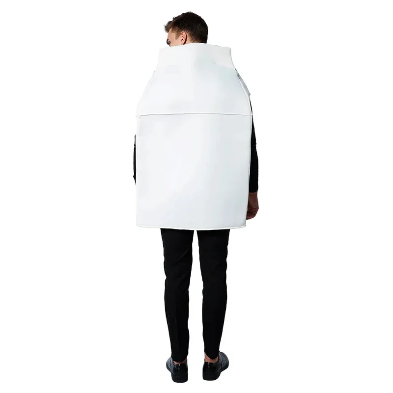 Adult Funny Milk & Cookie Cosplay Costume Men Women Halloween Food Couple Outfits Carnival Easter Purim Fancy Dress