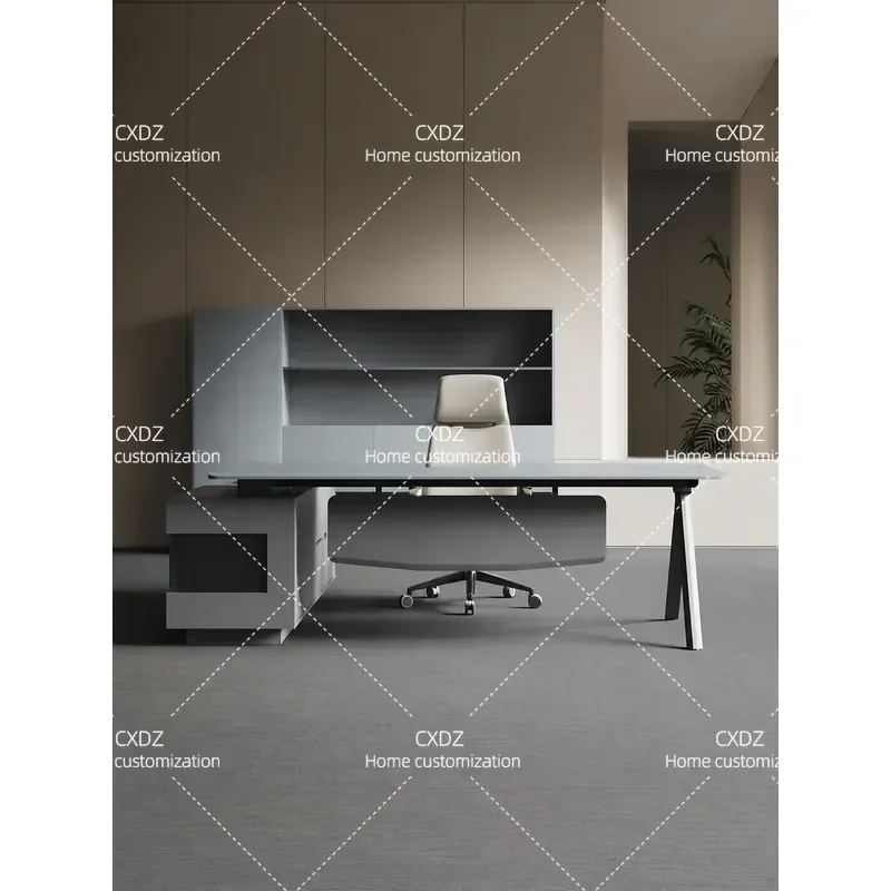 Luxury Minimalist Executive Desk Premium Modern Office Table for Manager Boss Leader Workstation Home Business Furniture