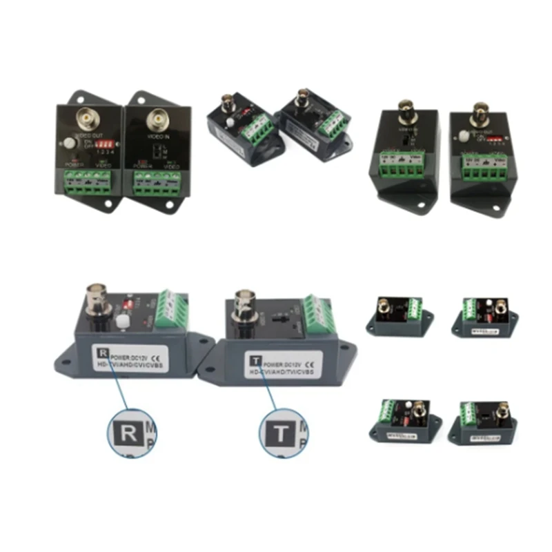 Single-Channel Active Video Balun For CCTV HD-TVI CVI AHD Active HD Video Transceiver Easy To Use