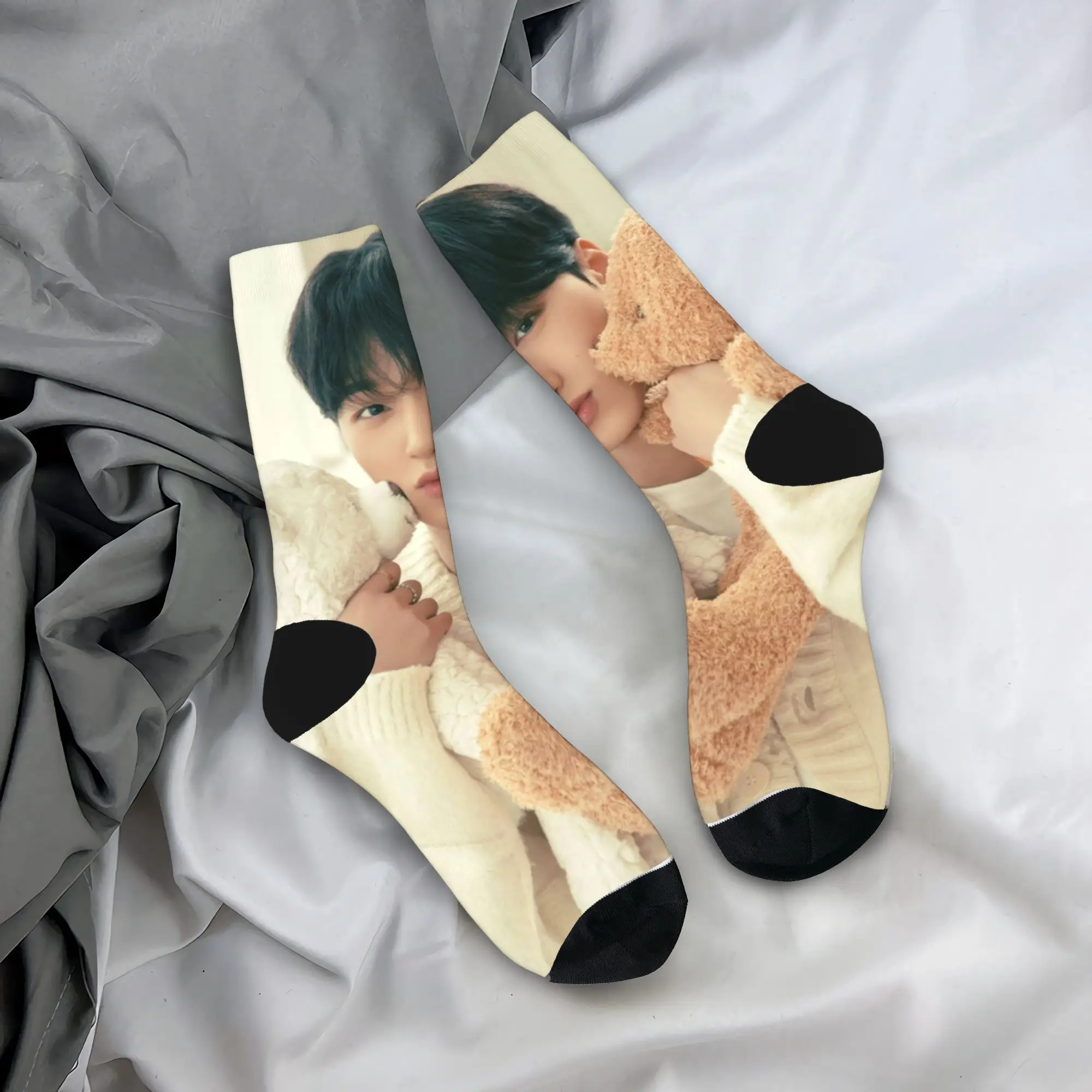 

Носки Kpop A-AteezS, нескользящие чулки, дышащие носки для пары, осенние повседневные дизайнерские носки
