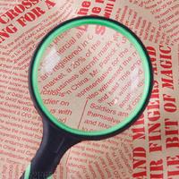 Portable Magnifying Glass 10X Handheld Reading Magnifier Magnifying Lens Handheld Magnifying Glass for Observation Read