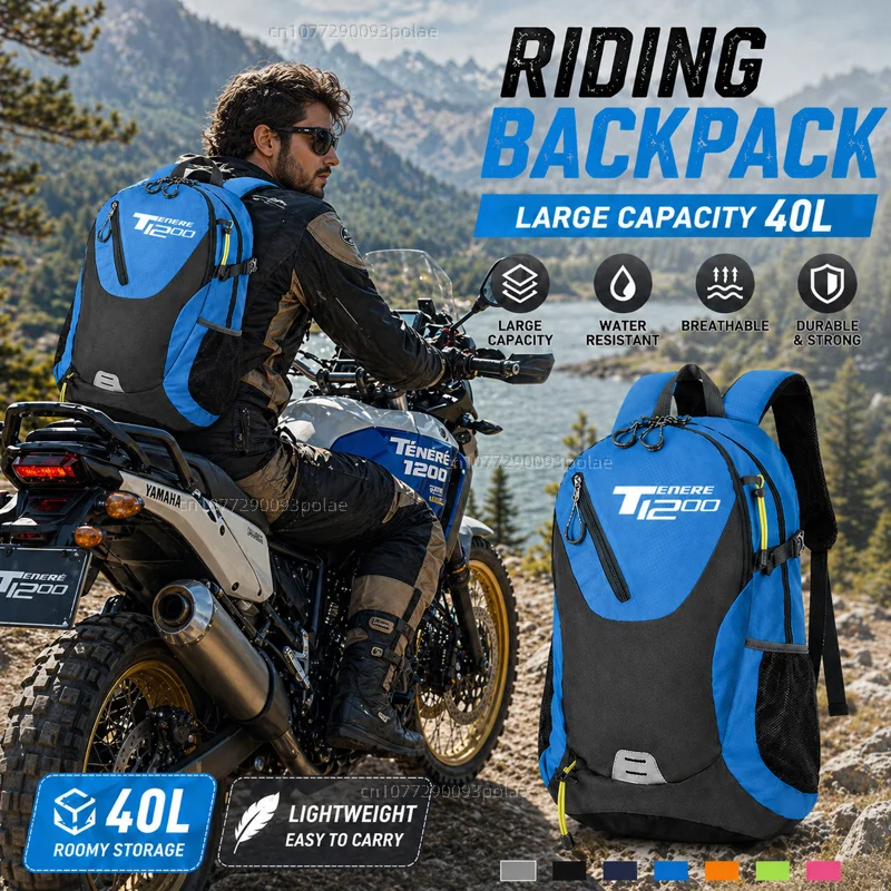 For Yamaha Super Tenere tenere1200 Tenere 1200 2014-2021 Large CapacityRacing travel Men waterproof Backpack Bag Motorcycle Gift