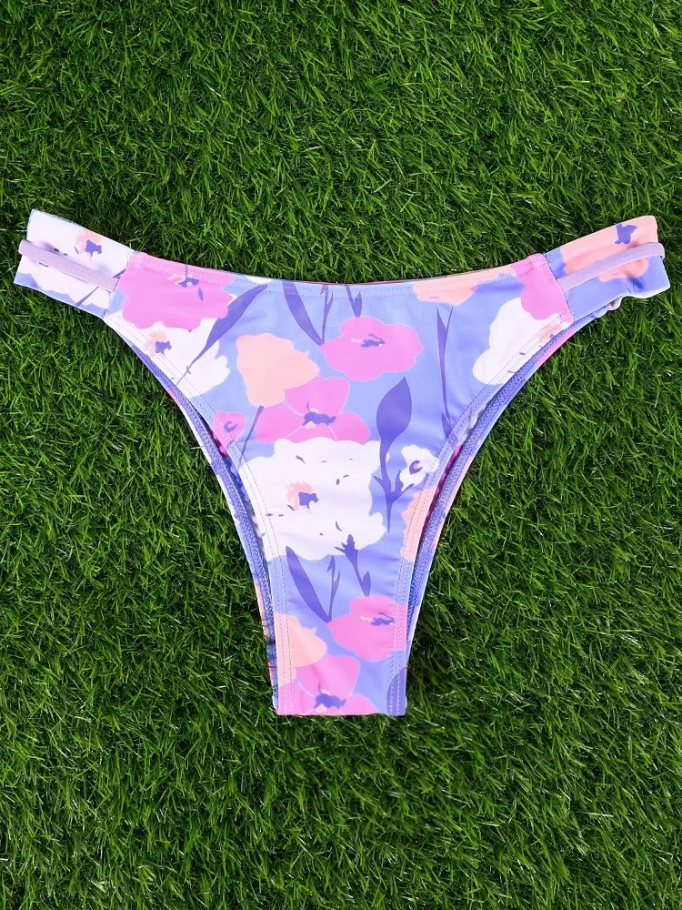 Miyouj New Two Piece Suits Women's Swimsuit One Shoulder Bikini Printed Swimwear Bathwear High Waist Swimming Suits 2025 Biquini