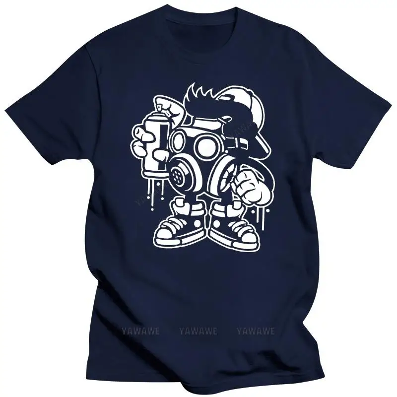 Beach man tee shirt fashion print tees Drewbacca Men'S Gas Mask Artist T-Shirt Breathable Classic Tee Shirt male t-shirts tops