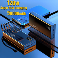 120W Super Fast Charge 50000 mAh Power Bank 100% Sufficient Capacity Can Provide Mobile Power  Variety  Mobile Phones