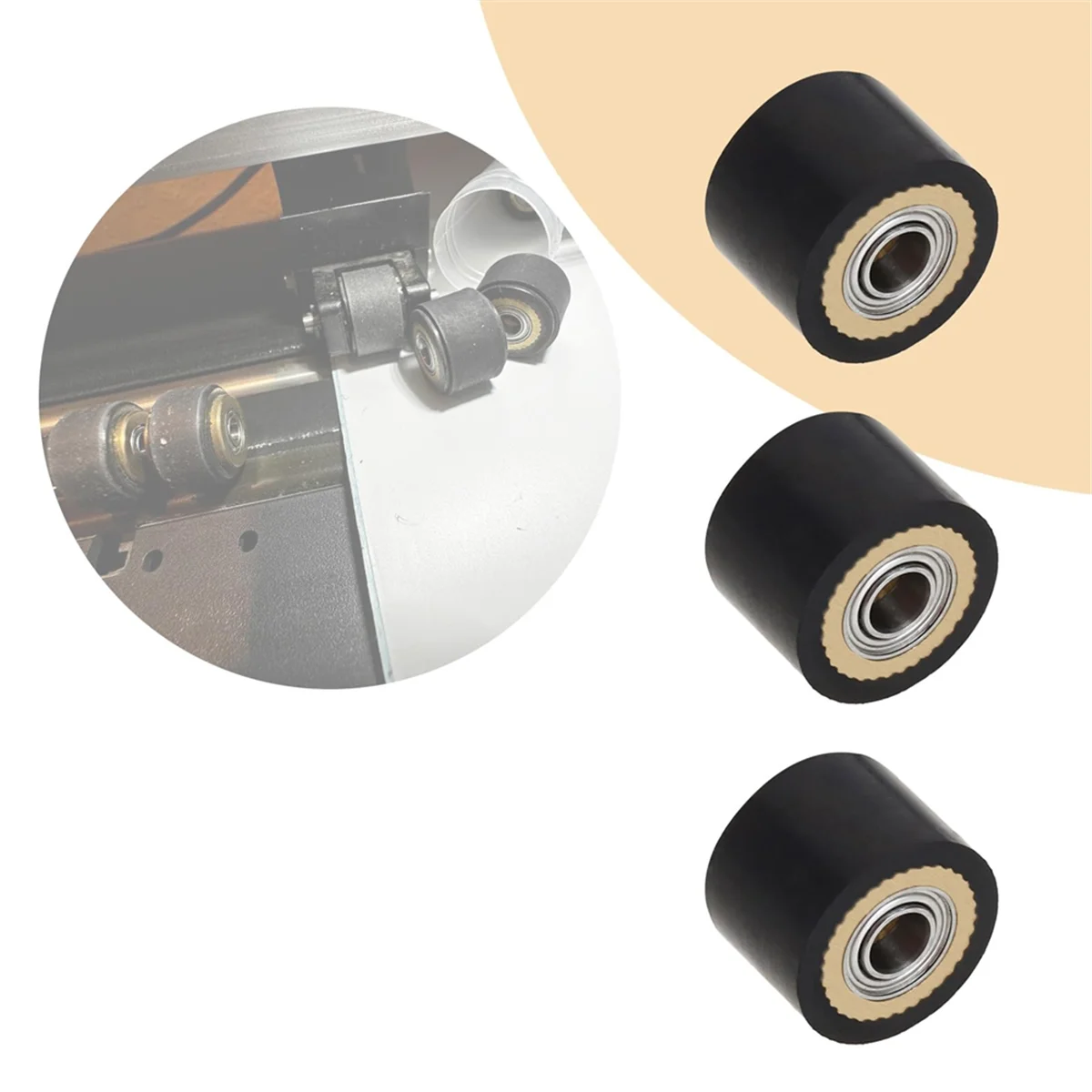 Rolo De Aperte Para Plotter De Corte Mimaki, Rolo De Alimentação De Papel, Cortador De Plotter, Série CG, CG-61, CG130FX, 4x10x14mm, 4Pcs