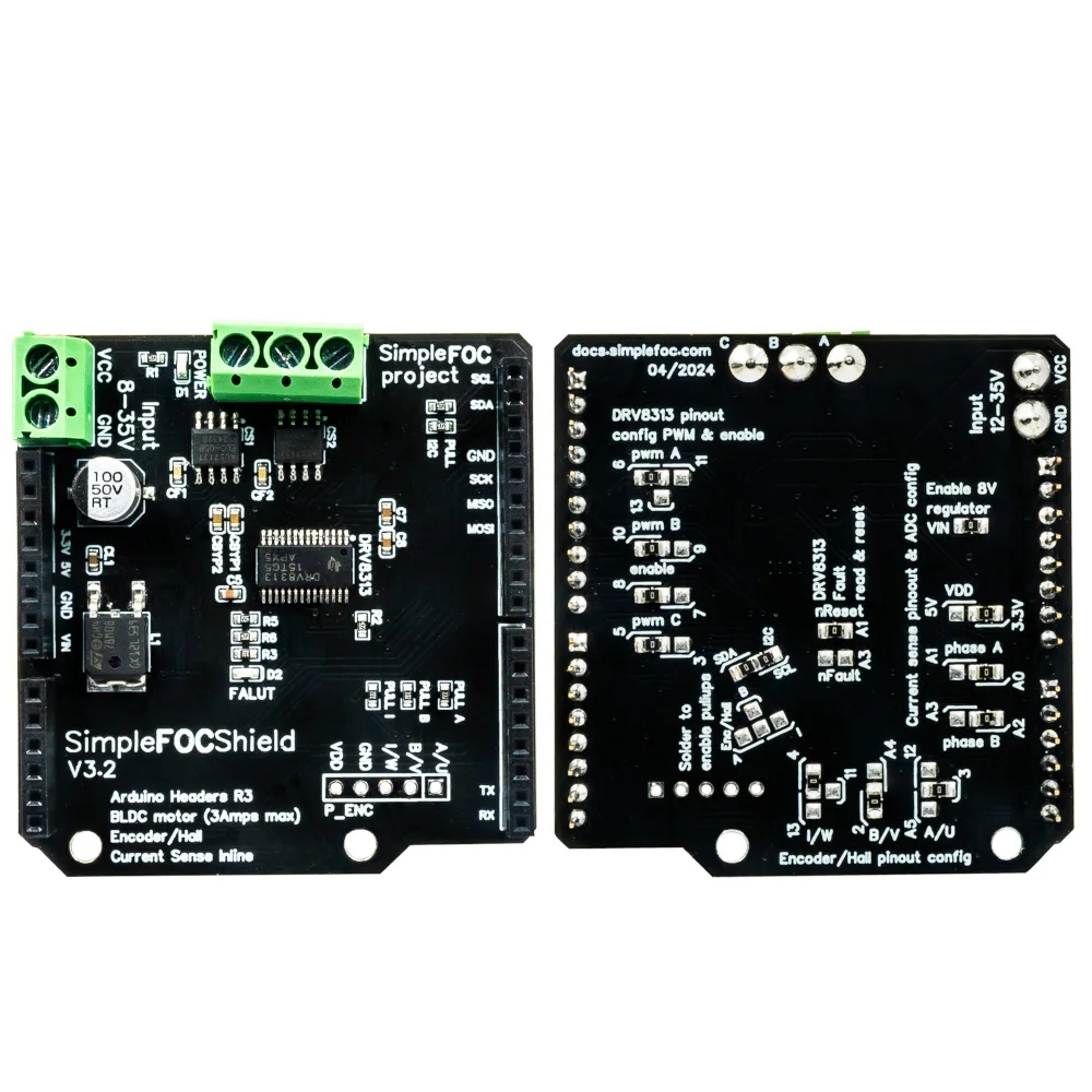 Makerbase SimpleFOC щит V2.0.4 FOC BLDC плата контроллера двигателя Arduino сервопривод