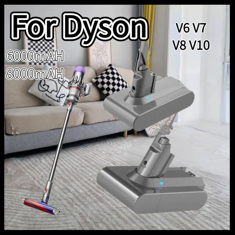 

For Dyson V10 8000mAh Battery for Dyson SV12 Battery Absolute Animal Li-ion Vacuum Cleaner Rechargeable BATTERY SV12