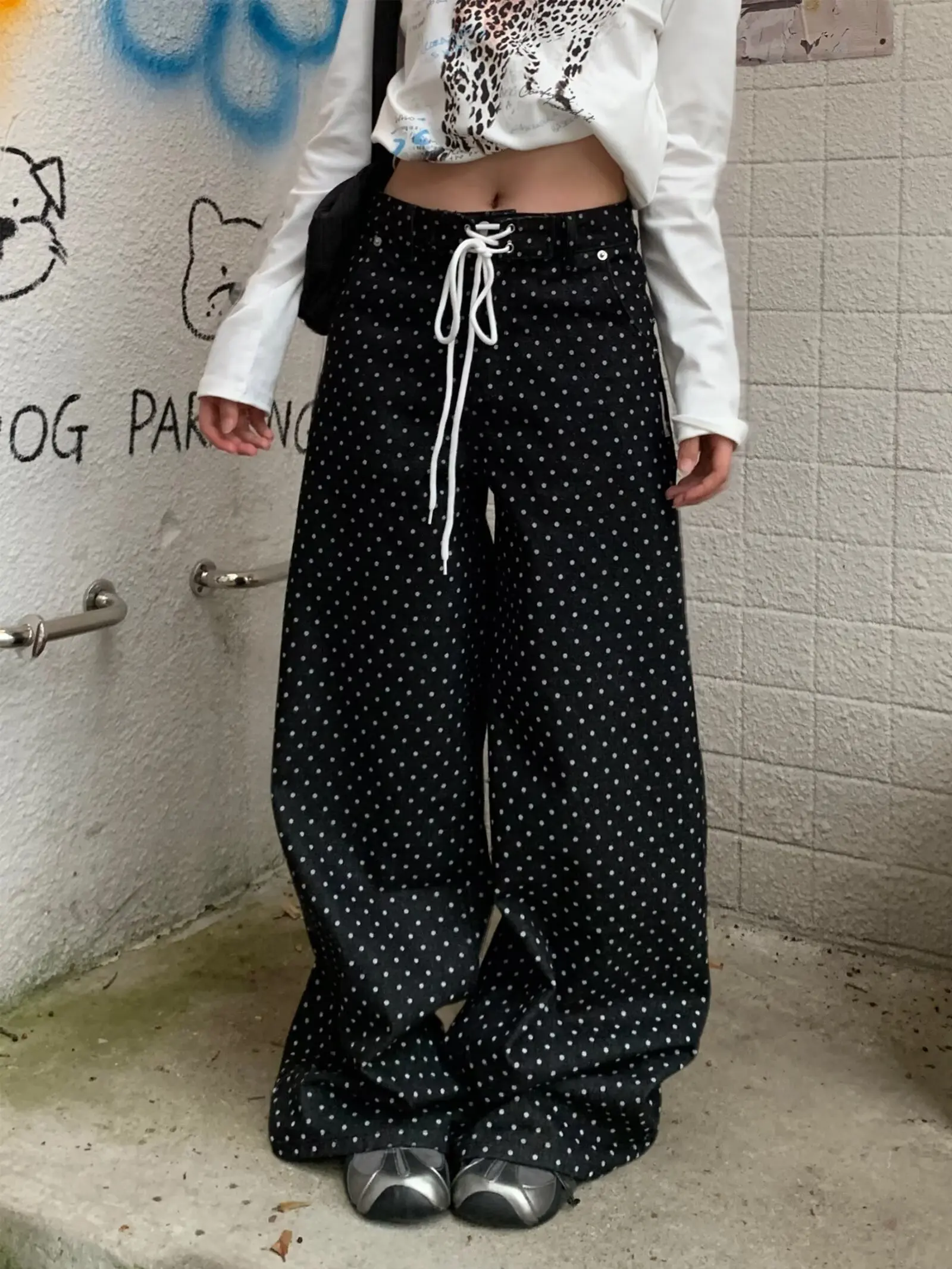 

Женские брюки High Street, мужские джинсовые брюки, потертые винтажные брюки, прямые широкие мужские джинсы, стильные осенние новинки