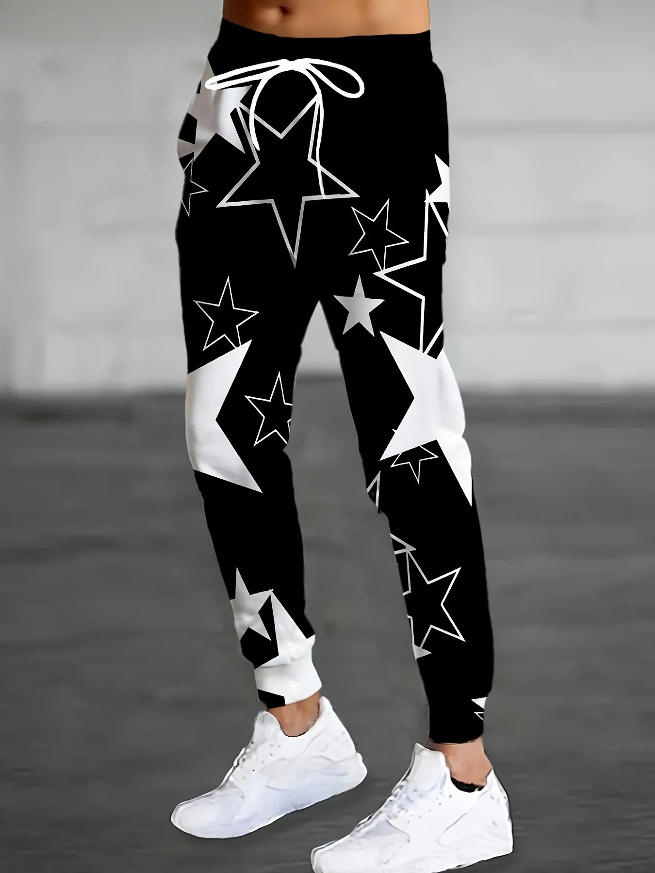 

The new men's trousers for Spring and Autumn 2025 are casual fashionable soft and comfortable with 3D star prints
