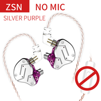 KZ-ZSN Metal Headphones Hybrid Technology 1BA+1DD HIFI Bass Earbuds Headset