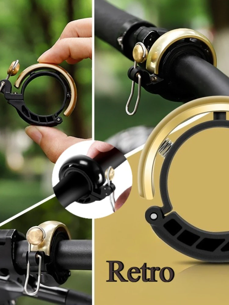 AliExpress MOONBIFFY Concealed Bicycle Bell 80dB Loud and Clear Waterproof Rustproof Suitable for Mountain Road City Bikes Belle De Vélo Bicicleta