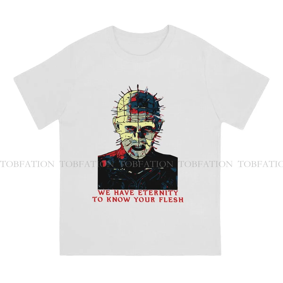 Pinhead Eternity Quote TShirt For Male Hellraiser Horror Movie Clothing Fashion T Shirt 100% Cotton Printed Fluffy Creative Gift