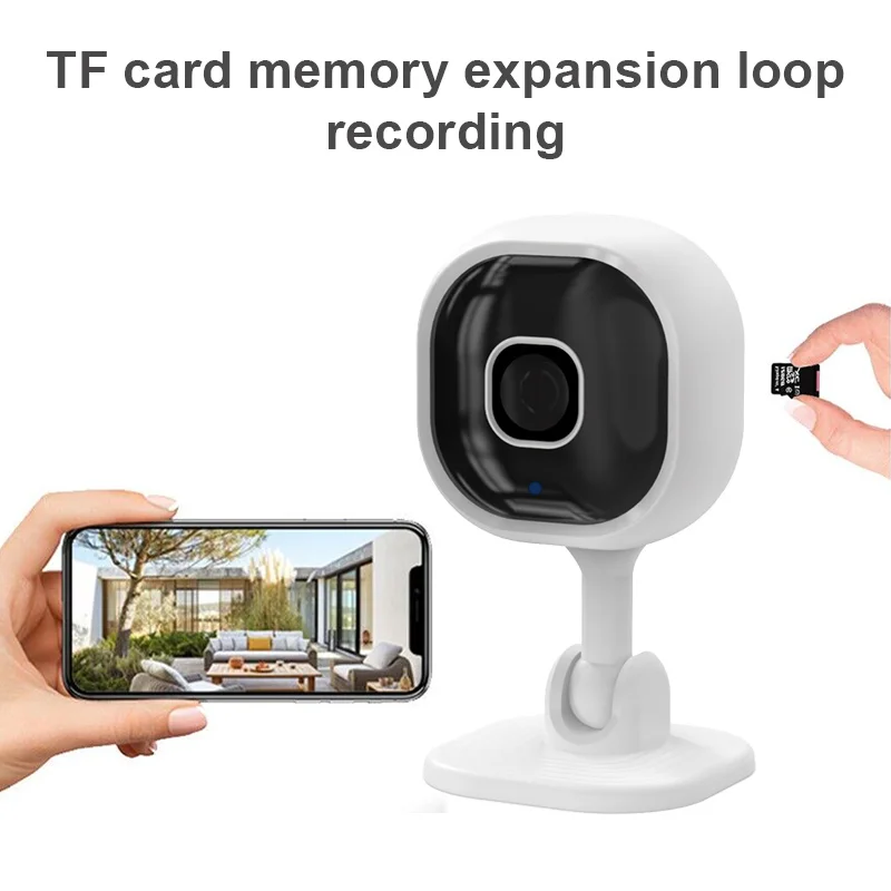 Cámara de Seguridad Interior Mini WiFi 2.4G HD 1080P con Audio Bidireccional, Visión Nocturna, Detección de Personas y Monitoreo del Hogar