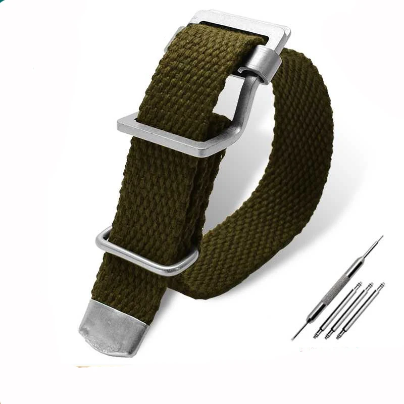 20mm 21mm 22mm New Vintage Canvas Watchband Breathable Strap for Tudor Seiko Hamilton Waterproof Outdoor Sports Bracelet