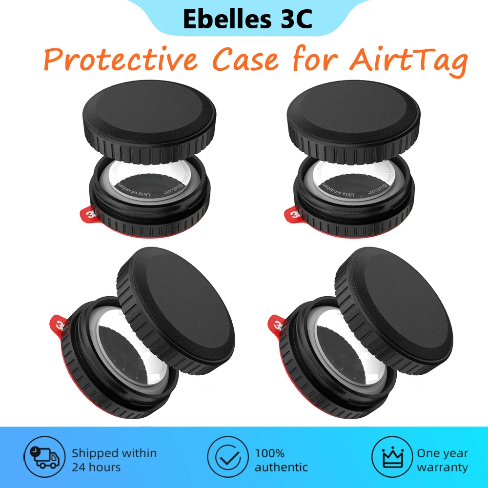 Protective Case for AirtTag Tracker Accessories Hard Plastic Shockproof Cover Compatible with Airtag Holder for Pet Wallet Bike