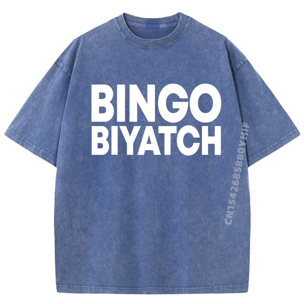 

Bingo Biyatch Funny Bingo Player Tops Tees Gift Idea Casual Tshirts Family Washed T Shirt Graphic Tee Mens Gifts