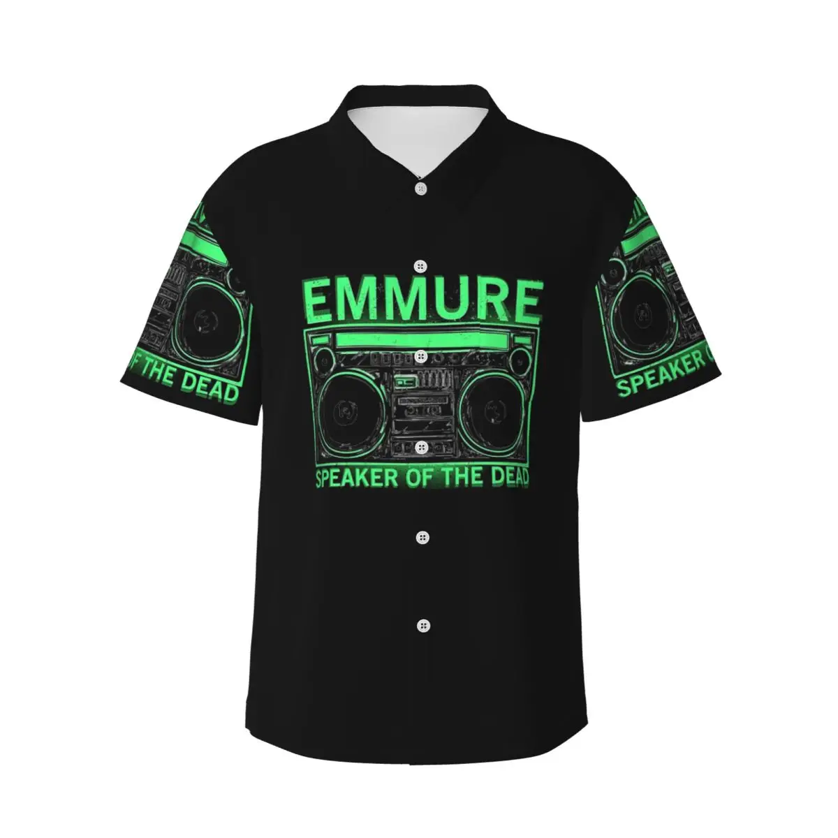 

Мужские рубашки Emmure Speaker Of The Dead, гавайская рубашка с коротким рукавом, модные топы на пуговицах для летнего пляжа