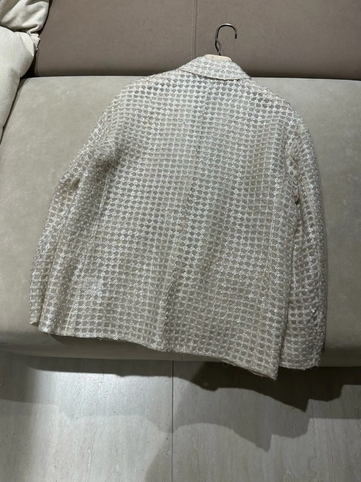 2026 Autumn New Women's Heavy Industry Beaded Silk Suit Coat
