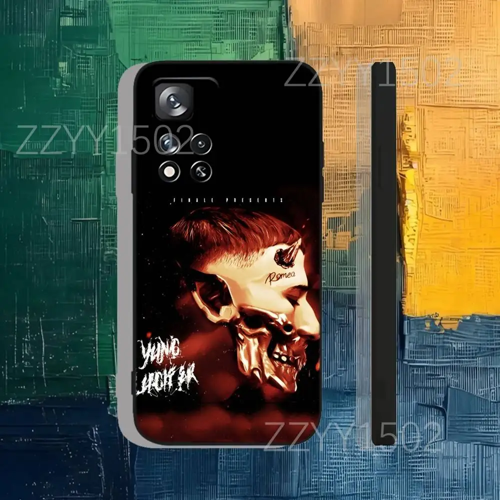Custodia per telefono Rapper Y-Yung BeefS per Samsung S25,S24,Ultra,S20,S30,Plus,S22,S23,Ultra,Plus,5G Morbido silicone nero