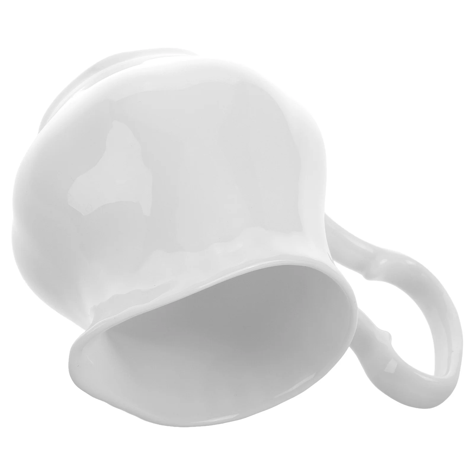 

Espresso Ceramic Milk Cup Coffee Frother Gravy Pitcher Gravey Pourer Dish Cartoon