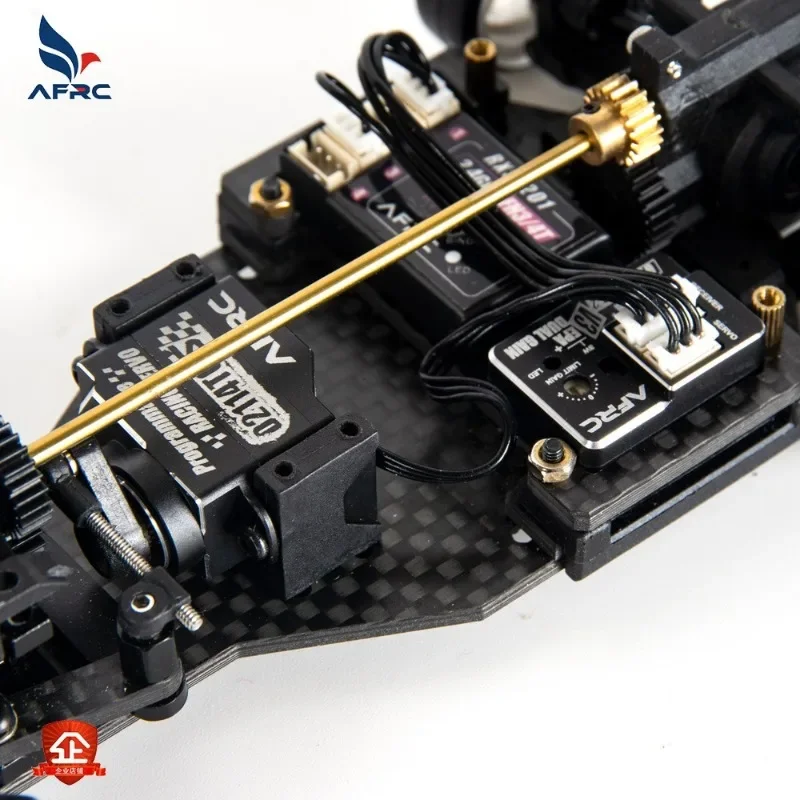 AFRC-D2114TG-S 11g Servo micro programmabile interamente in metallo Servo sterzo super muto per MINI Z D Q Modello di auto Aggiornamento assemblaggio fai da te