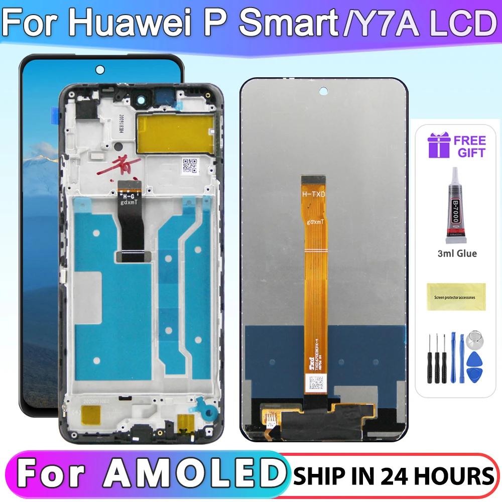 

6.67" New Premium For Huawei P smart 2021 LCD Display Touch Screen Digitizer Assembly For Huawei Y7A LCD PPA-LX3 PPA-LX1 PPA-LX2