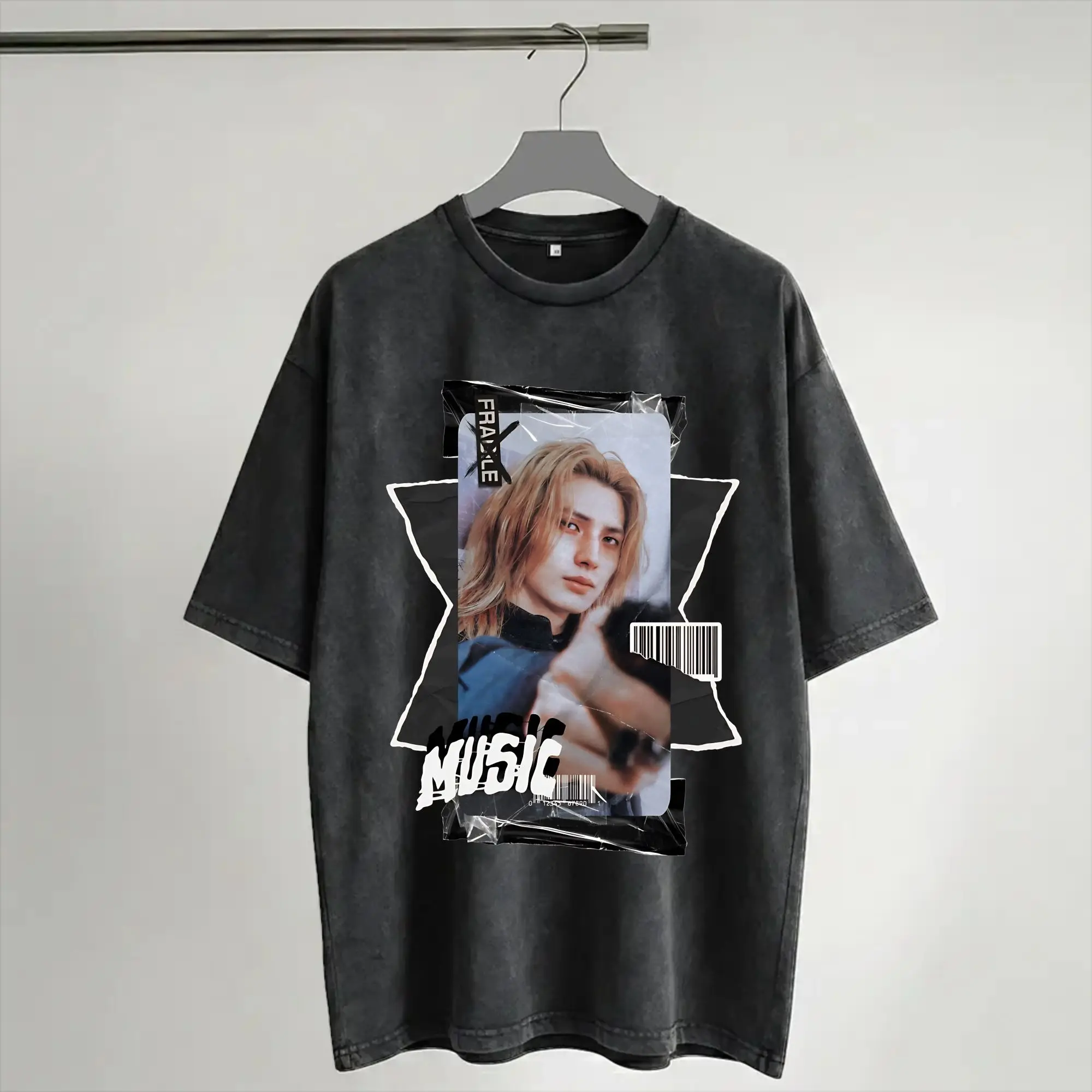 jooyeon Xdinary Heroes  Apparel Washed T Shirt Men Women Streetwear Hip Hop T-Shirt Summer  Tees Tops Short Sleeve