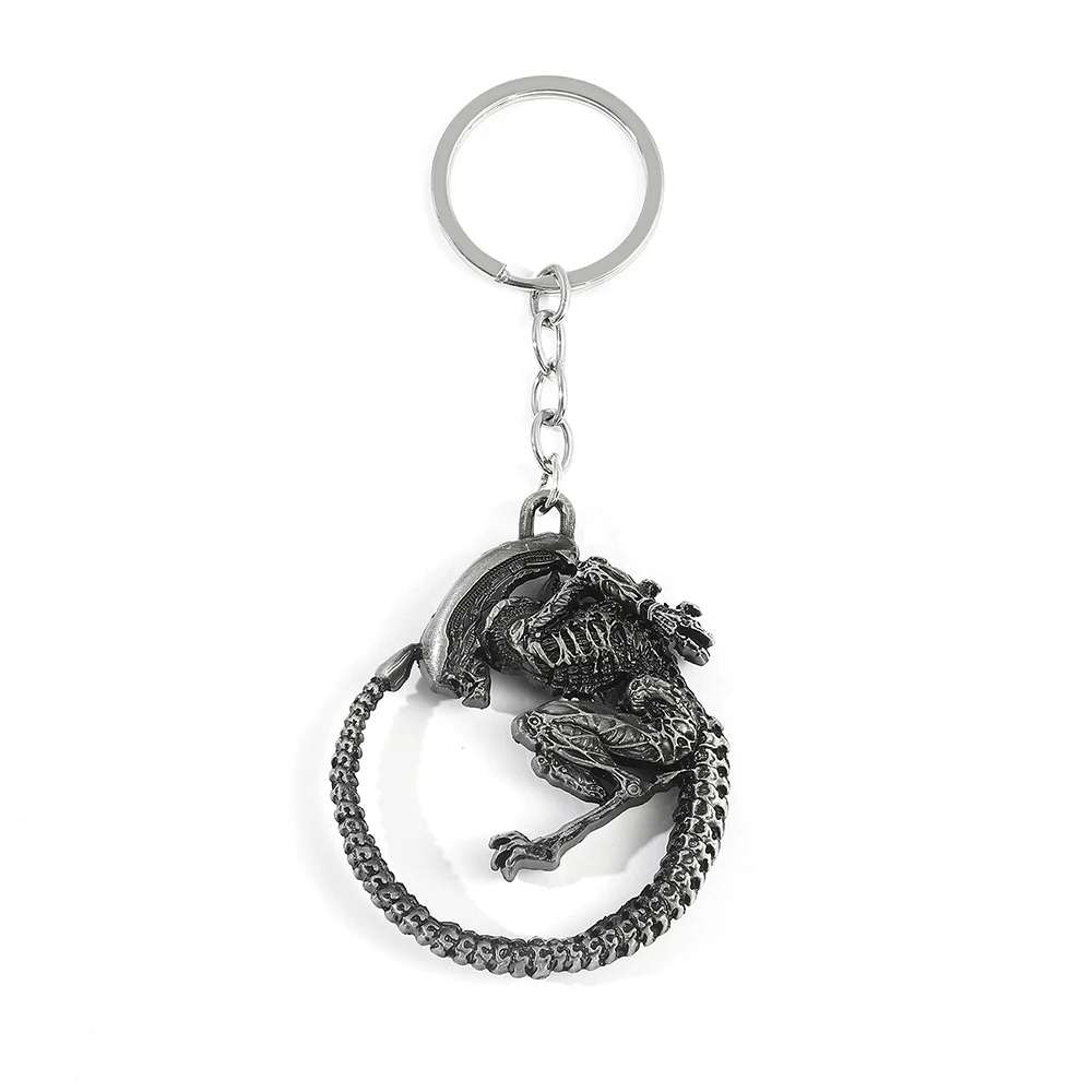 Fashion Movie Aliens Predator Key Chain Alien Queen Keychain Fashion Metal Alloy Pendant Keyring For Fans Gift