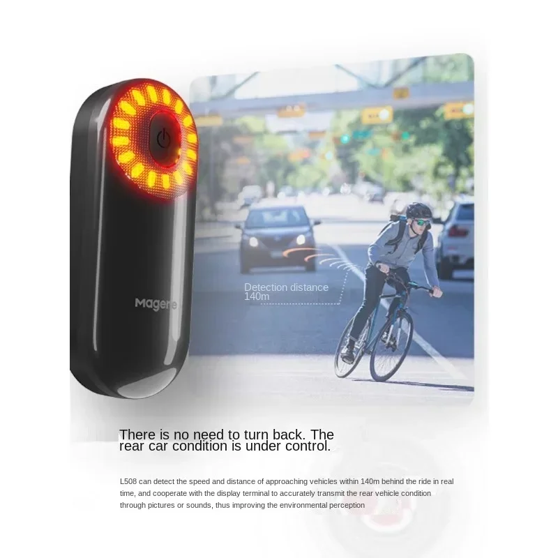 L508 bicycle road bike intelligent tail light brake induction night riding highlight warning light