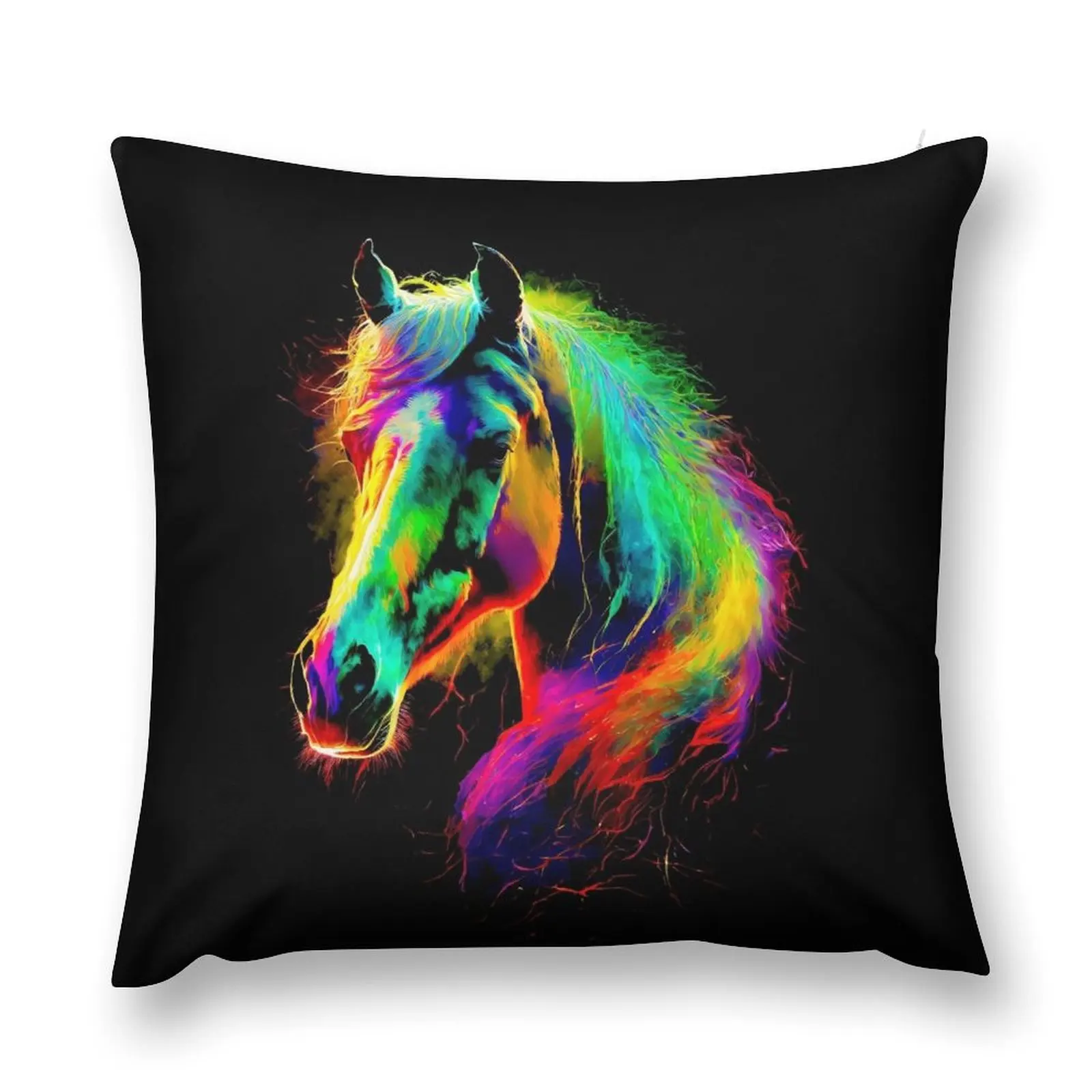 

colorful horse Throw Pillow Luxury Sofa Cushions Decorative Cushions For Living Room pillow