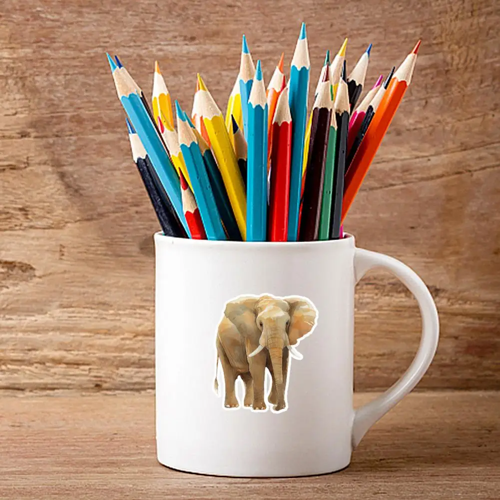 Juego de pegatinas de animales para pared, calcomanías reutilizables impermeables para botellas de agua, álbum de recortes para ordenador portátil, Ideal para niños, adolescentes y adultos