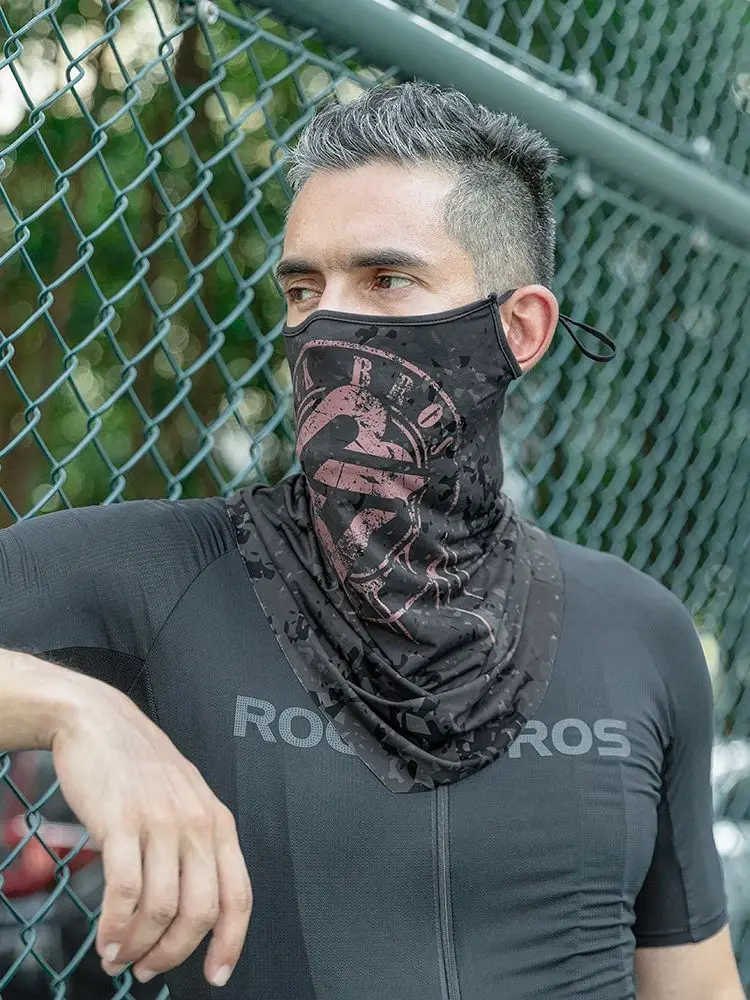 AliExpress ROCKBROS Summer Ice Silk Bike Face Mask Anti-UV Sun Protection Fishing Motorcycle Riding Scarf Men Women Cycling Cool Masks