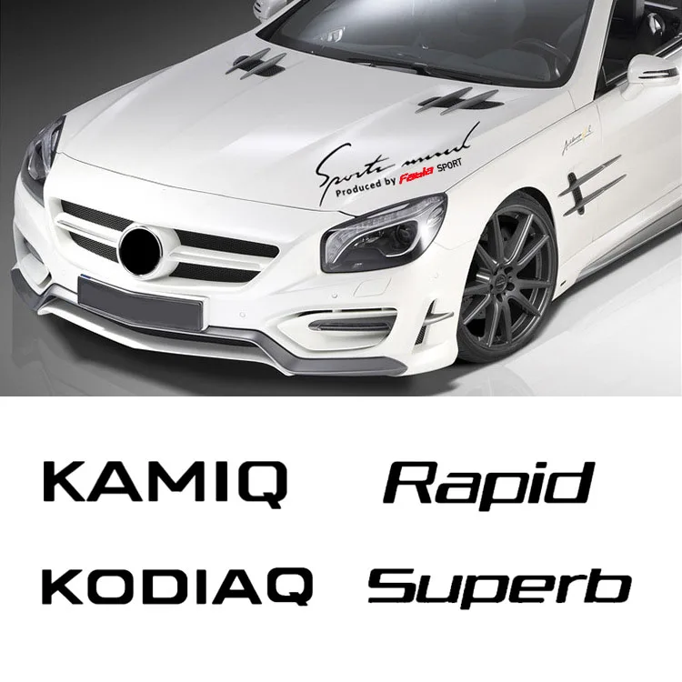 1PC Auto Front Head Lamp Eyebrow Decal Exterior Individual Sticker for Skoda Octavia Rapid Scala Superb Fabia Kamiq Karoq Kodiaq
