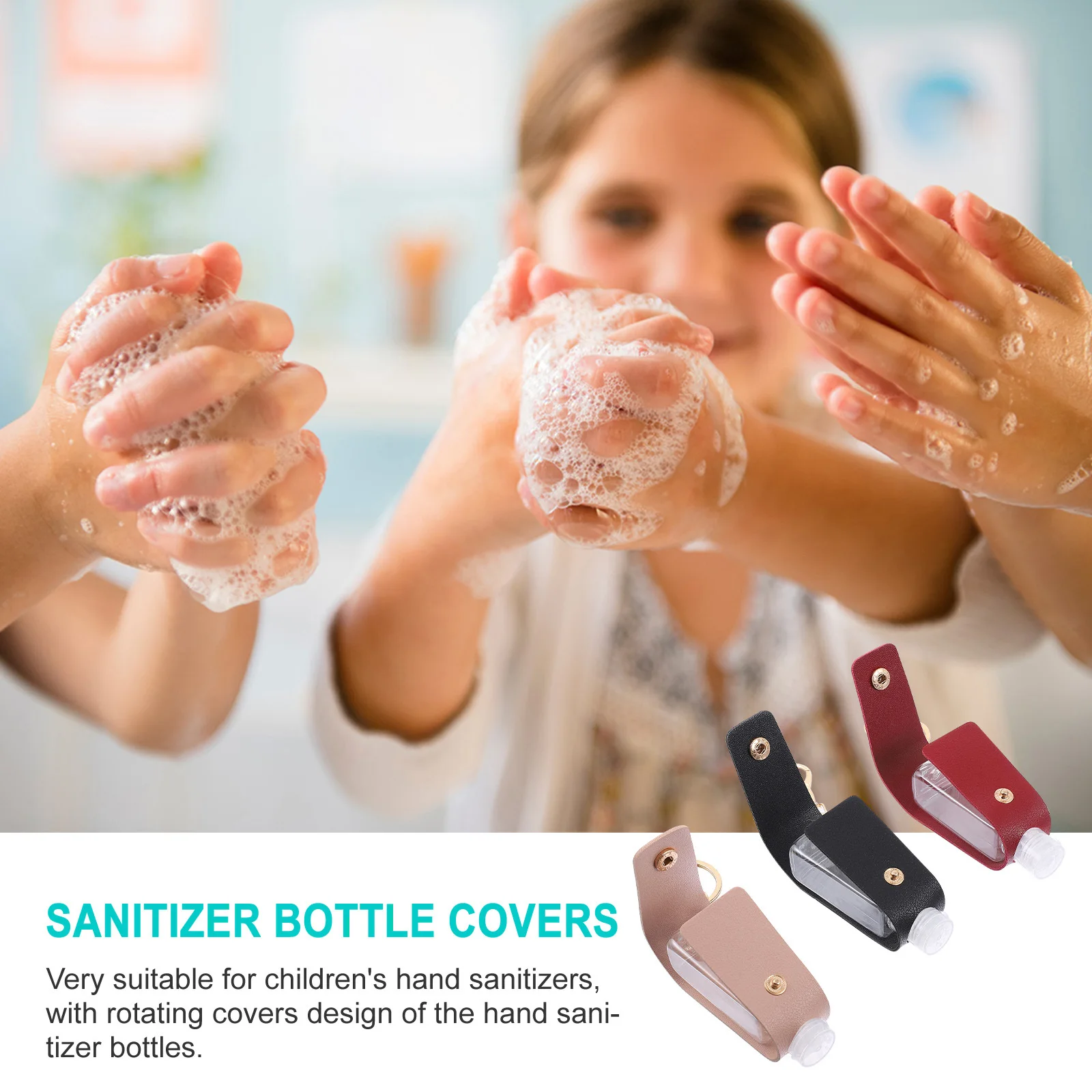 

3 set 30Ml Hand Keychain Bottle Holder For Travel Soap Lotion Perfume Refillable Portable Capsule Case Empty Container